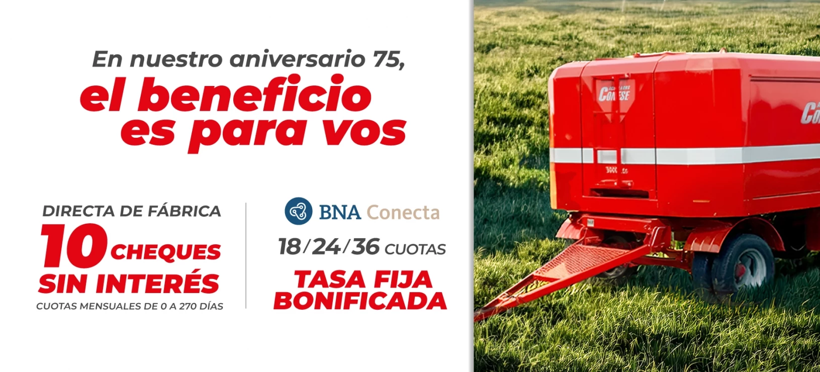 Financiaciones imperdibles para tu próximo acoplado Conese