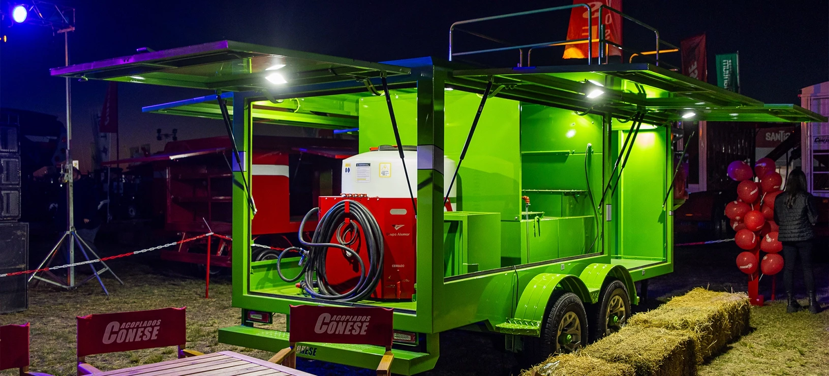 Conese presentó el trailer diseñado para el manejo de drones